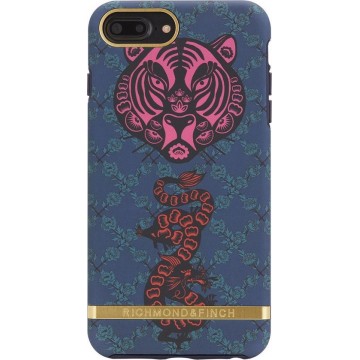 Richmond & Finch Tiger & Dragon - Gold details for iPhone 6+/6s+/7+/8+ blue