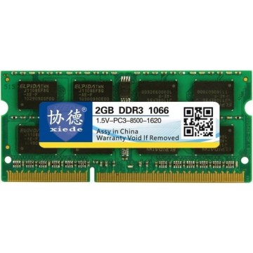 Let op type!! XIEDE X092 DDR3 1066MHz 2GB 1.5 V algemene volledige compatibiliteit geheugen RAM module voor laptop
