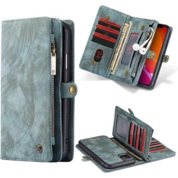 CASEME - Apple iPhone 11 Vintage Wallet Case - Blauw