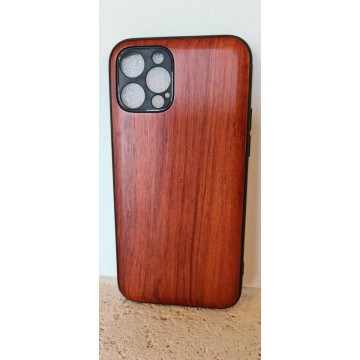 Bamboesjes Houten Telefoonhoesje Iphone 12 Pro zonder gravure