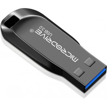 Let op type!! MicroDrive 64GB USB 3 0 mode hoge snelheid Metal roterende U schijf (zwart)