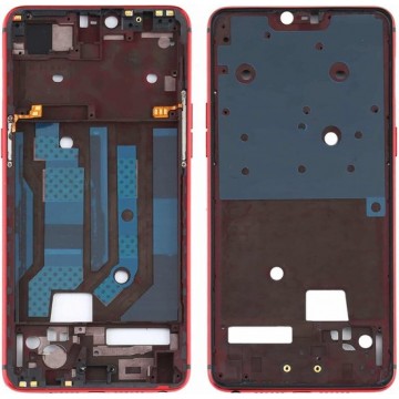 Front Behuizing LCD Frame Bezel Plate voor OPPO R15 Pro / R15 PACM00 CPH1835 PACT00 CPH1831 PAAM00 (Rood)