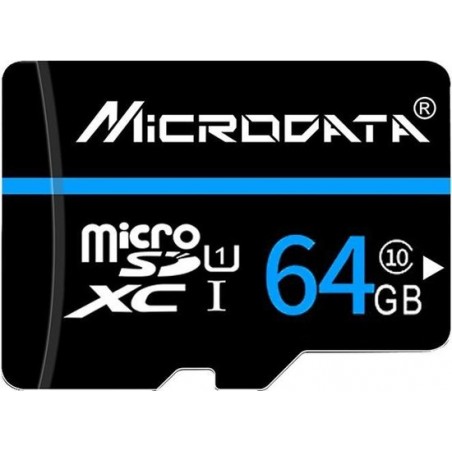 Let op type!! MICROGEGEVENS 64GB U1 blauwe lijn en zwarte TF (Micro SD)-geheugenkaart