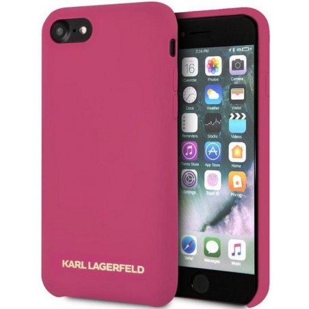 Karl Lagerfeld Silicone Case - Apple iPhone 8 (4.7") - Fuchsia