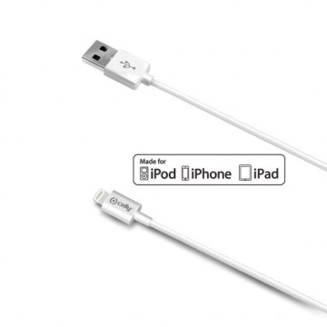 Celly - USB - Lightning 2M - Oplader iPhone - Stekker iPhone