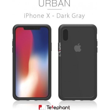 Telephant Urban iPhone X Case Donkergrijs