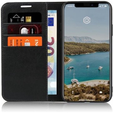 Casecentive Luxe Leren Wallet case - Portemonnee hoesje - iPhone 11 Pro zwart