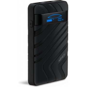 Avanca Powerbank 9.000 mAh Mobiele Oplader - iPhone - Samsung - 5V 2A/1A - 2 USB Poorten - Zwart