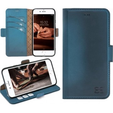 Bouletta - Lederen iPhone 7/8 - BookCase hoesje - Midnight Blue