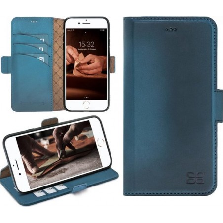 Bouletta - Lederen iPhone 7/8 - BookCase hoesje - Midnight Blue