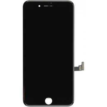 iPhone 8 Scherm zwart + siliconen hoesje + screenprotector  | Voorgemonteerd LCD | Met gereedschap