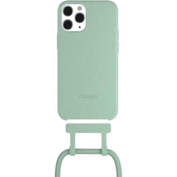 Change Case 2 in 1 Bio case - met afneembaar en verstelbaar nekkoord - voor iPhone 12 / 12 Pro - Mint Green