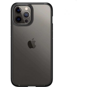 Spigen Ultra Hybrid Case - Telefoonhoesje - Hoesje - Apple iPhone 12 Pro Max - Zwart