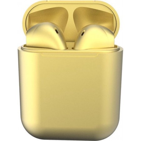 INPODS 12 Draadloze Bluetooth Oordopjes Metallic GEEL - IBS Commerce - AIRPODS alternatief