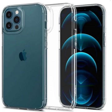 Spigen Ultra Hybrid Case - Telefoonhoesje - Hoesje - Apple iPhone 12 Pro Max - Transparant- Crystal Clear