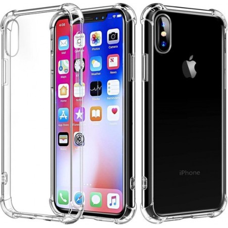 Xssive Back Cover voor Apple iPhone X / Xs - TPU - Anti Shock - Transparant