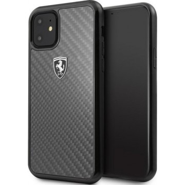 Ferrari SF Carbon Hard Case - Apple iPhone 11 (6.1'') - Zwart