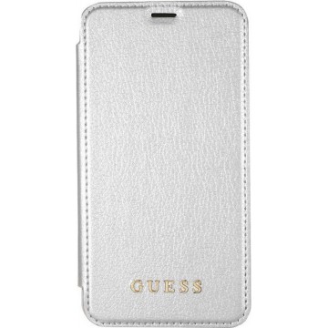 Guess IriDescent Book Case - voor Apple iPhone X / Xs (5,8") - Zilver