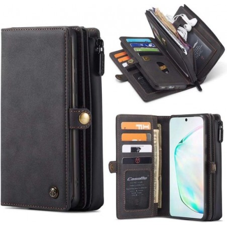 CaseMe Premium Wallet Case Hoesje Samsung Galaxy S20 - Zwart