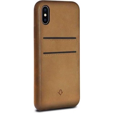 Twelve South Relaxed Leather w/pockets for iPhone X (cognac)