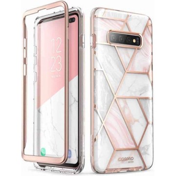 COSMO Backcover Hoesje Samsung Galaxy S10 - Marble Wit