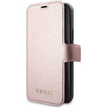 Guess Iridescent Wallet Book Case - Apple iPhone 11 (6.1") - Roségoud