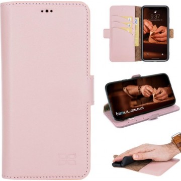 Bouletta - leder iPhone 11 - Book- WalletCase - Nude Pink