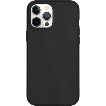 RhinoShield SolidSuit Backcover iPhone 12 Pro Max hoesje - Carbon Fiber Black