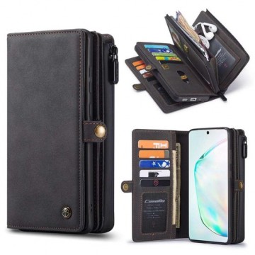 CaseMe Premium Wallet Case Hoesje Samsung Galaxy S20 Ultra - Zwart