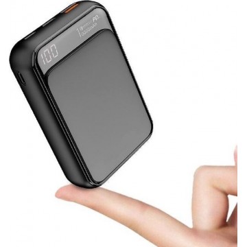DrPhone PW4 Mini Power Bank 10000mAh – 18W- Qualcom 3.0 - Type C PD ( Power Delivery) Opladen met LED Display Scherm