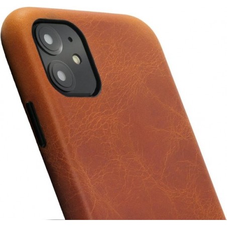 Minim Apple iPhone 11 Hoesje Back Cover Hoesje Cognac