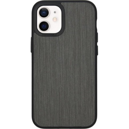 RhinoShield SolidSuit Backcover iPhone 12 Mini hoesje - Brushed Steel