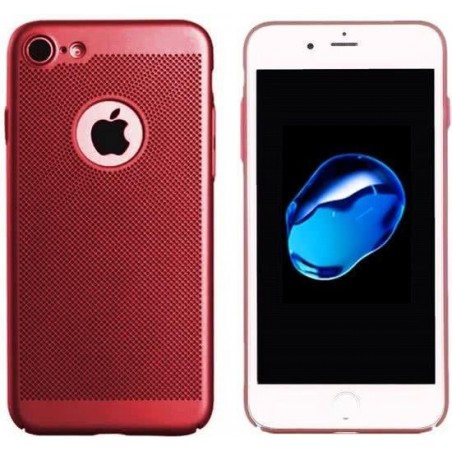 Hoesje Mesh Holes voor Apple iPhone 8 Rood