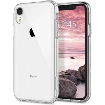Hoesje Apple iPhone Xr  | Spigen Crystal Hybrid Case | Doorzichtig/Transparant