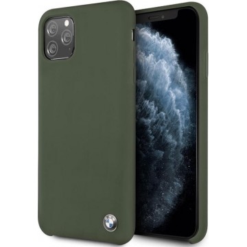 iPhone 11 Pro Max Backcase hoesje - BMW - Effen Groen - Silicone