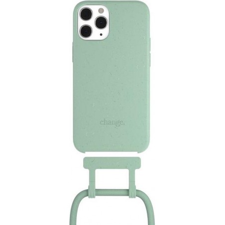 Change Case 2 in 1 Bio case - met afneembaar en verstelbaar nekkoord - voor iPhone 12 Pro Max  - Mint Green