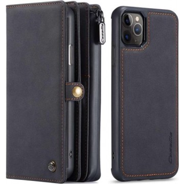 CaseMe Premium Wallet Case Hoesje iPhone 11 Pro - Zwart