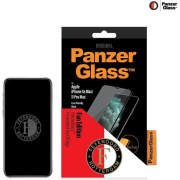 PanzerGlass Feyenoord Case Friendly Screenprotector voor de iPhone 11 Pro Max / Xs Max - Zwart
