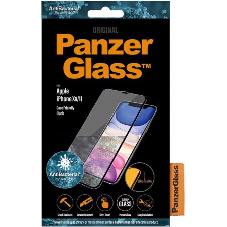 PanzerGlass Anti-Bacterial Case Friendly Screenprotector voor de iPhone 11 / Xr