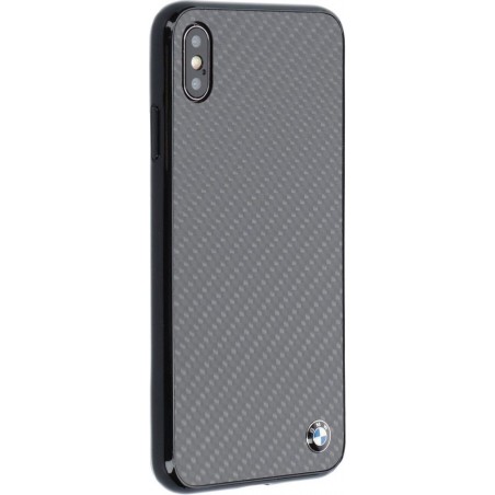 iPhone Xs Max hoesje - BMW - Zwart - Carbon