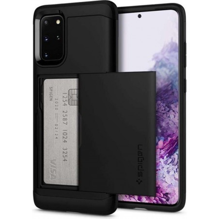 Hoesje Samsung Galaxy S20 Plus - Spigen Slim Armor CS Case - Zwart