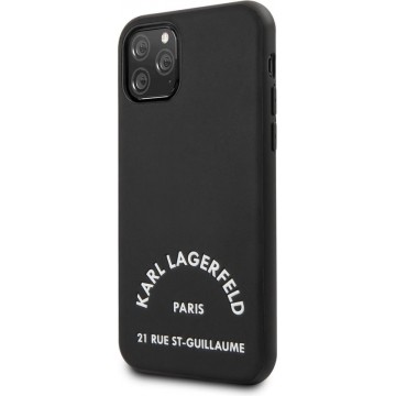 Karl Lagerfeld Backcover hoesje Rue St Guillaume geschikt voor Apple iPhone 11 Pro Max - Zwart - Original - KLHCN65NYBK