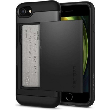 Spigen Slim Armor CS Apple iPhone 7 / 8 iPhone SE 2020 Hoesje - Zwart