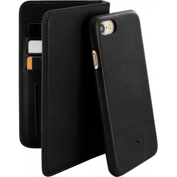 Serenity 2 in 1 Leather Wallet Case Apple iPhone 7/8 Timeless Black