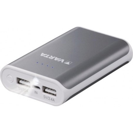 Varta Draagbare Powerbank 6000MAH Grijs