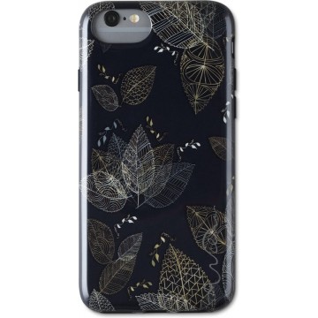 Wilma Midnight Shine Leaf Lines for IPhone 6/6s/7/8/SE 2G black