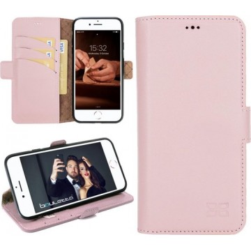 Bouletta - Lederen iPhone SE (2020) - BookCase hoesje - Nude Pink