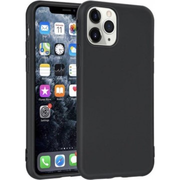 Apple Iphone 11 Pro Zwart siliconen backcover hoesje