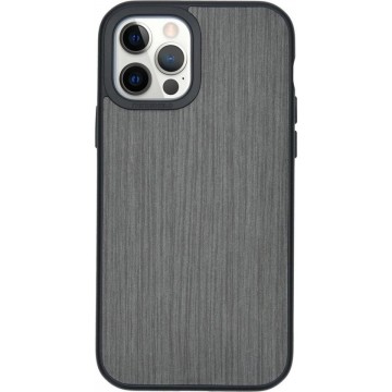 SolidSuit Backcover voor de iPhone 12, iPhone 12 Pro - Brushed Steel