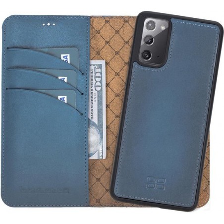 Bouletta - Uitneembare leder hoesje - Samsung Note 20 - Mystic Blue